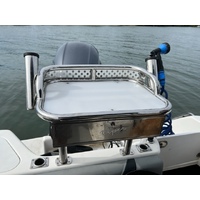 SS Removable Bait Board Viper Pro 50002 Incl Legs Kit & Rod Holders - Stainless