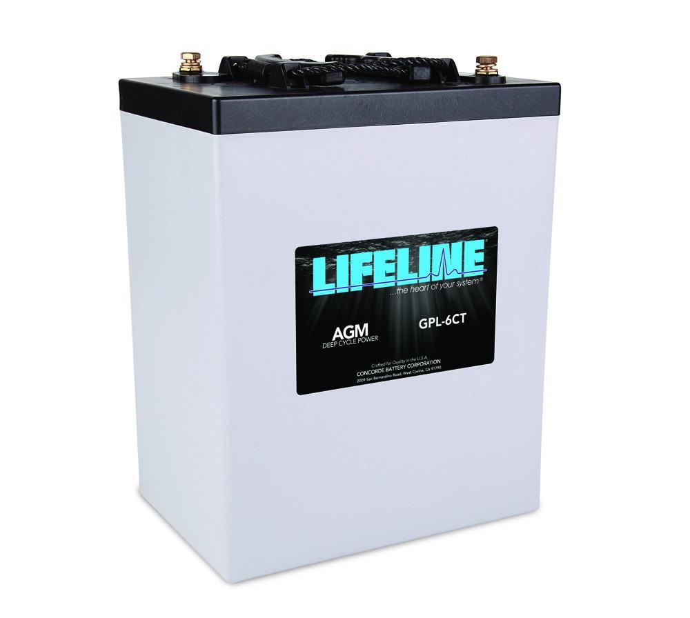 Lifeline Marine Deep Cycle Agm Battery 6v 300a Gpl 6ct