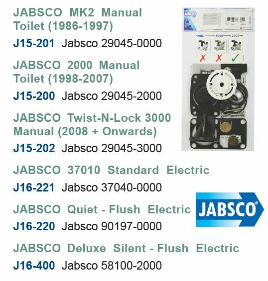 Toilet Service Kit Suits Jabsco Quiet Flush