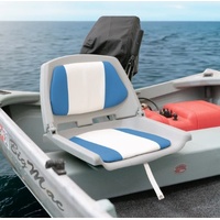 Fisherman Folding Seat Blue White Padding MA 702-21