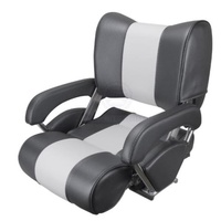 Relaxn Tasman Deluxe Flip Seat w Arms n Baulster Dark Grey Carbon n White 293617
