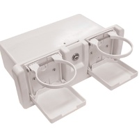 White Glove Box with Two Drink Holders Lockable RWB652W