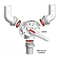 TruDesign White  Aquavalve  Manual Y Diverting Valve  Surface Mount 138741