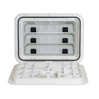 Tackle Centre 3 Drawer Storage Locker White Jim Black 172778  381 x 280mm