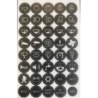 90205 Label Stickers for 20 Amp Viper Elite Switch Panels
