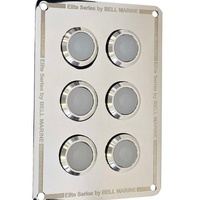 Viper Elite SS LED 6 Gang 20A LED Backlit On Off Switch Panel  IP67 20A 90242-20
