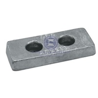 Zinc Bolt On Anode 200 x 100mm with 2 Holes 21137A