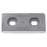 Martyr Zinc Bolt On Anode 200 x 100mm x 20mm with 2 Holes 2.05Kg 190998