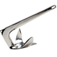 Claw Self Aligning 316 SS Anchor 7.5kg Stainless Steel  Suits Most Boats 5 - 8 Metres
