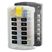 Fuse Block ST Blade BTM 12 Crct with Cover BS-5029