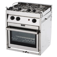 Force 10 - A22  COMPACT 2 Burner Stove with Oven and Grill - Stainless Steel - Gimballed 63258 