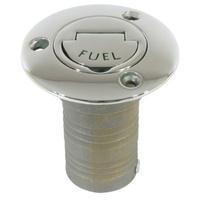 Stainless Steel Fuel Deck Filler  for 38mm ID Hose Has Flip Up Key 192352