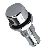 Chrome Brass Straight  Breather Suits 16mm ID Hose 29221