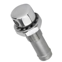 Stainless Steel Straight  Breather Suits 16mm ID Hose 30974