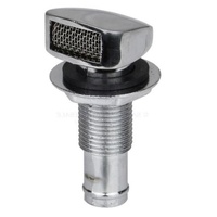 Chrome Zinc Straight  Breather Suits 13mm ID Hose 29973