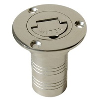 Stainless Steel Water Deck Filler for 50mm ID Hose Has Flip Up Key 192355