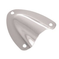 Mini Clam Shell Vent 53mm x 54mm Stainless Steel RWB1732