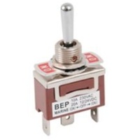 BEP Stainless Steel Momentary 20Amp Toggle Switch