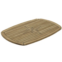 Rectangular Teak Table Top 700 x 500mm Nautic Star Half Eclipse