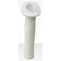 Plastic Oval White Rod Holder 30 Degree Deck Mount MENRH024