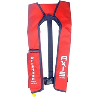 Axis Offshore Inflatable PFD Red Level 150N Adult Manual Release 