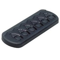 BEP Contour G2 6 Gang Splashproof Black Switch Panel with Fuses 113781 - CG2-6W-F