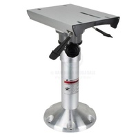 Air Ride Cushioned Cruiser Seat Pedestal 470-600mm w Slide Swivel n Lock 293861