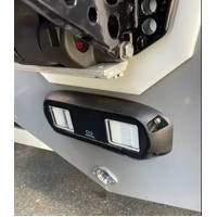 LED Underwater Transom Light Kit 40W 12V Blue Surface Mount  IP68 709565 3000 Lumen Aqua Idea JB40W