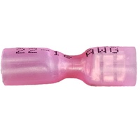Glue Lined 2.5-3mm Red Female Blade Terminal 40 Pack Tinned Copper 90078