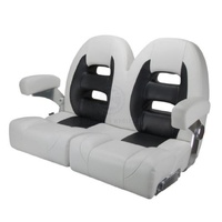 Cruiser Double Flip Up Seat 293627 White with Black Trim