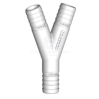 TruDesign 25mm White Y Hose Connector