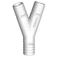 TruDesign 32mm White Y Hose Connector