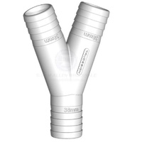 TruDesign 38mm White Y Hose Connector