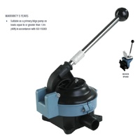 Whale Gusher Titan Thru Bulkhead Mount Manual Bilge Pump 105 LPM 28GPH 131039 Suits 38mm Hose
