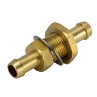 Brass 10mm Thru Bulkhead Hose Joiner