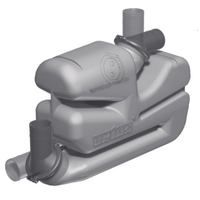 LSG90 Vetus Muffler with Rotating 90mm Inlet Outlets 17 Litre Suits Long Exhausts