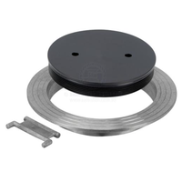 Waterproof Weld On Ally Deck Plate 208mm OD 150mm ID with Acetal Spin Out 