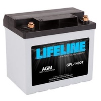 Lifeline Start Battery - 12V 43A 550CCA  GPL-1400T