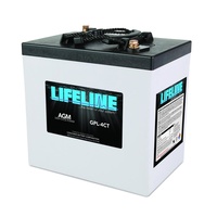 Battery - 6V 220A 760CCA GPL-4CT Lifeline Deep Cycle 