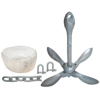 Folding Anchor Kit 1.5kg 30m 6mm Rope & Chain