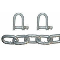 Chain Shackle Kit - 2m x 8mm Chain & 2 x 10mm Shackles