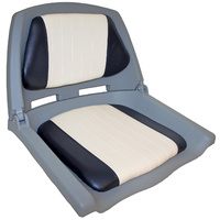 Folding Seat - Grey Shell Blue/Wht Paddinng