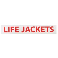 Lifejacket Sticker - Self Ahesive