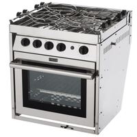 Force 10 - 4 Burner Stove with Oven & Grill - A41 - Stainless Steel - Gimballed