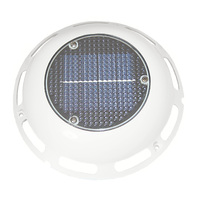 Solar Vent White With Battery & Switch