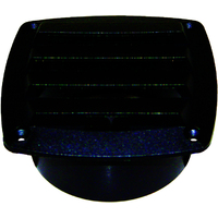 Nylon Blower Vent - Black with 100mm Hose Tail