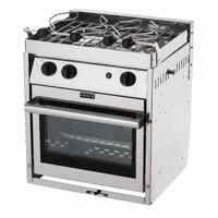 Force 10 - A24-A COMPACT 2 Burner Stove with Oven - Stainless Steel - Gimballed