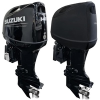 Vented Half Outboard Cover S15-V Black Suits Most Suzuki DF100A DF115A DF140A  