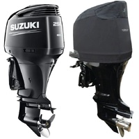 Vented Half Outboard Cover S00-V Black Suits Most Suzuki DF250AP  DF300AP Post 2012 
