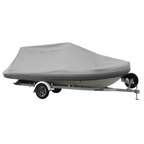 Grey Cover MA 603-8 for 4.7 to 5m RIBS Style B for RIBS with Roll Bar or Arches Suitable for Highway Trailering